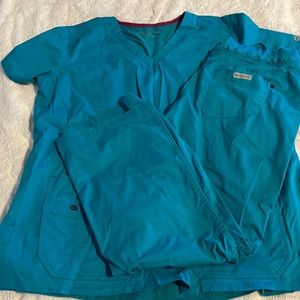 Scrub set teal